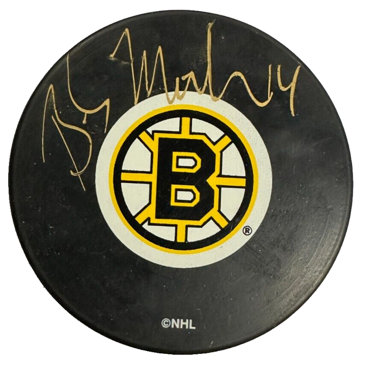 Bobby Miller Autographed Boston Bruins Hockey Puck BAS