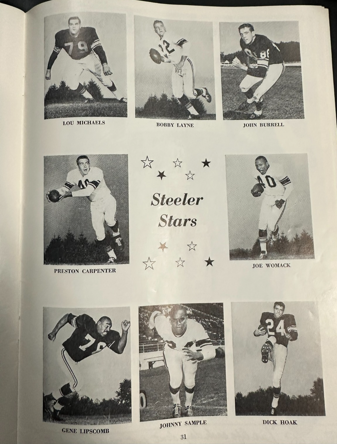 Oct 14, 1962 New York Giants & Pittsburgh Steelers Game Program 20-17 Pitt