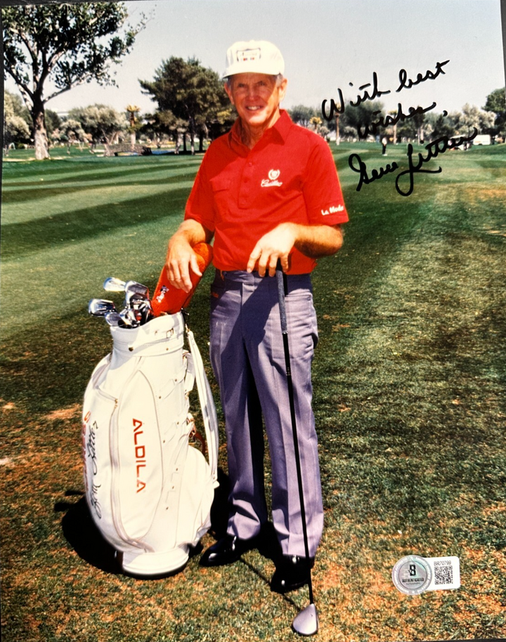 Gene Littler Autographed 8x10 Photo PGA BAS