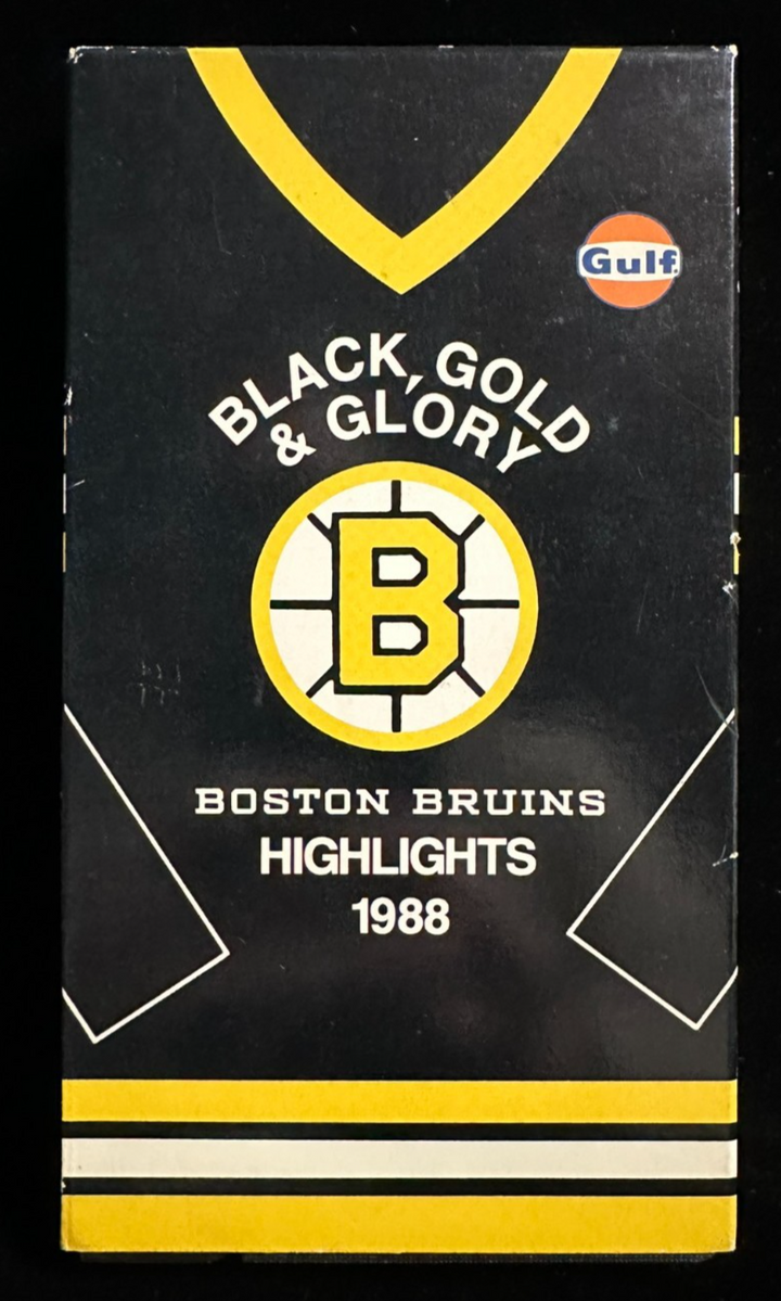 Ken Linesman Autographed 1988 Bruins Black Gold & Glory VHS Movie Case