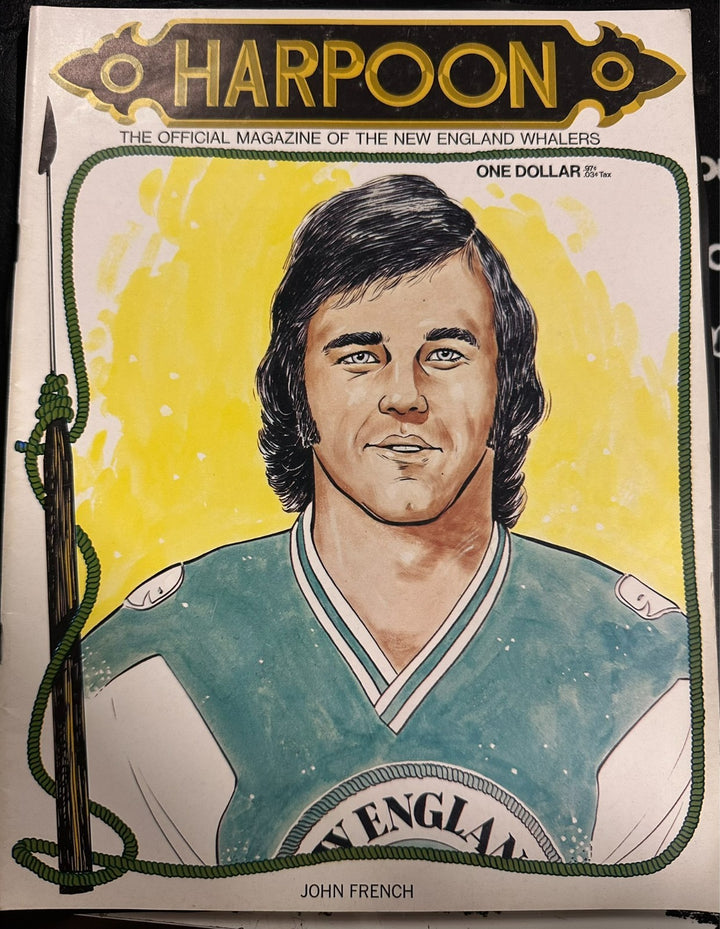 March 7, 1973 New England Whalers & Cleveland Crusaders Program WHA