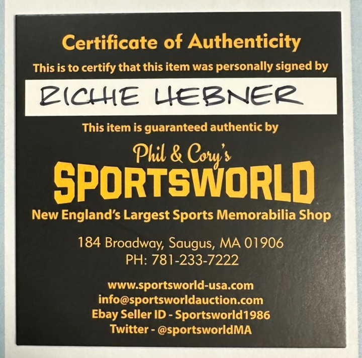 Richie Hebner Autographed Official Major League Baseball W/ 1971 World Champs