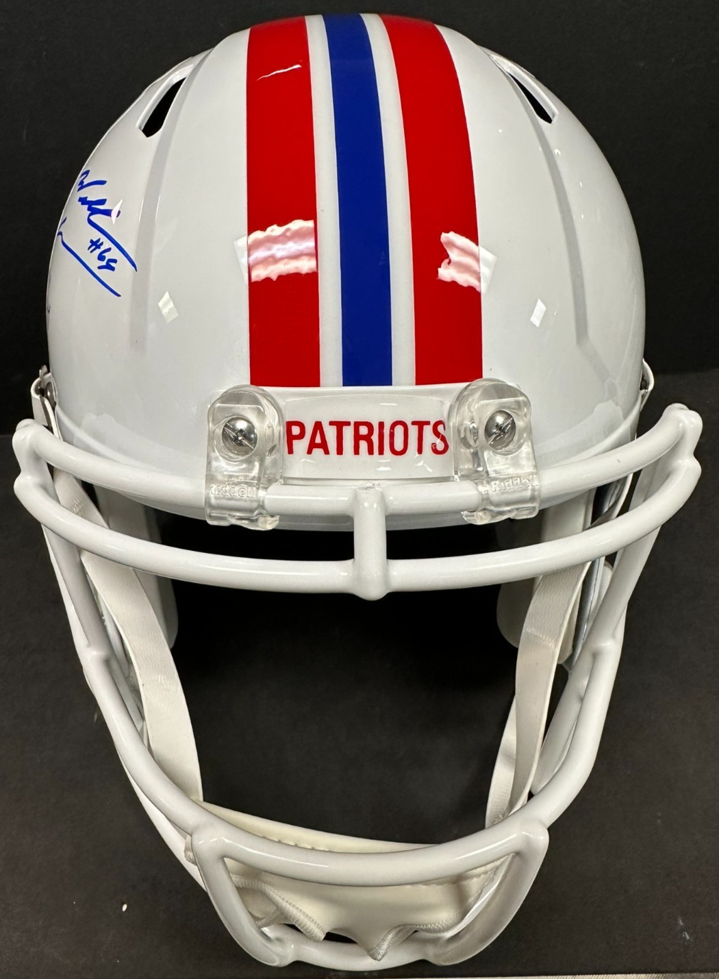 Will Campbell Signed New England Patriots Full Size Replica Helmet JSA W/ 1st Rd