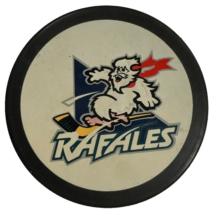Vintage Quebec Rafales Official Hockey Puck IHL