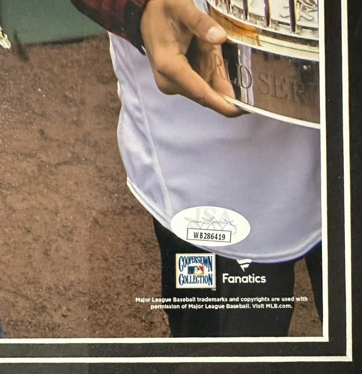 Boston Red Sox World Series MVP's Autographed Photo Ortiz Manny Lowell JSA