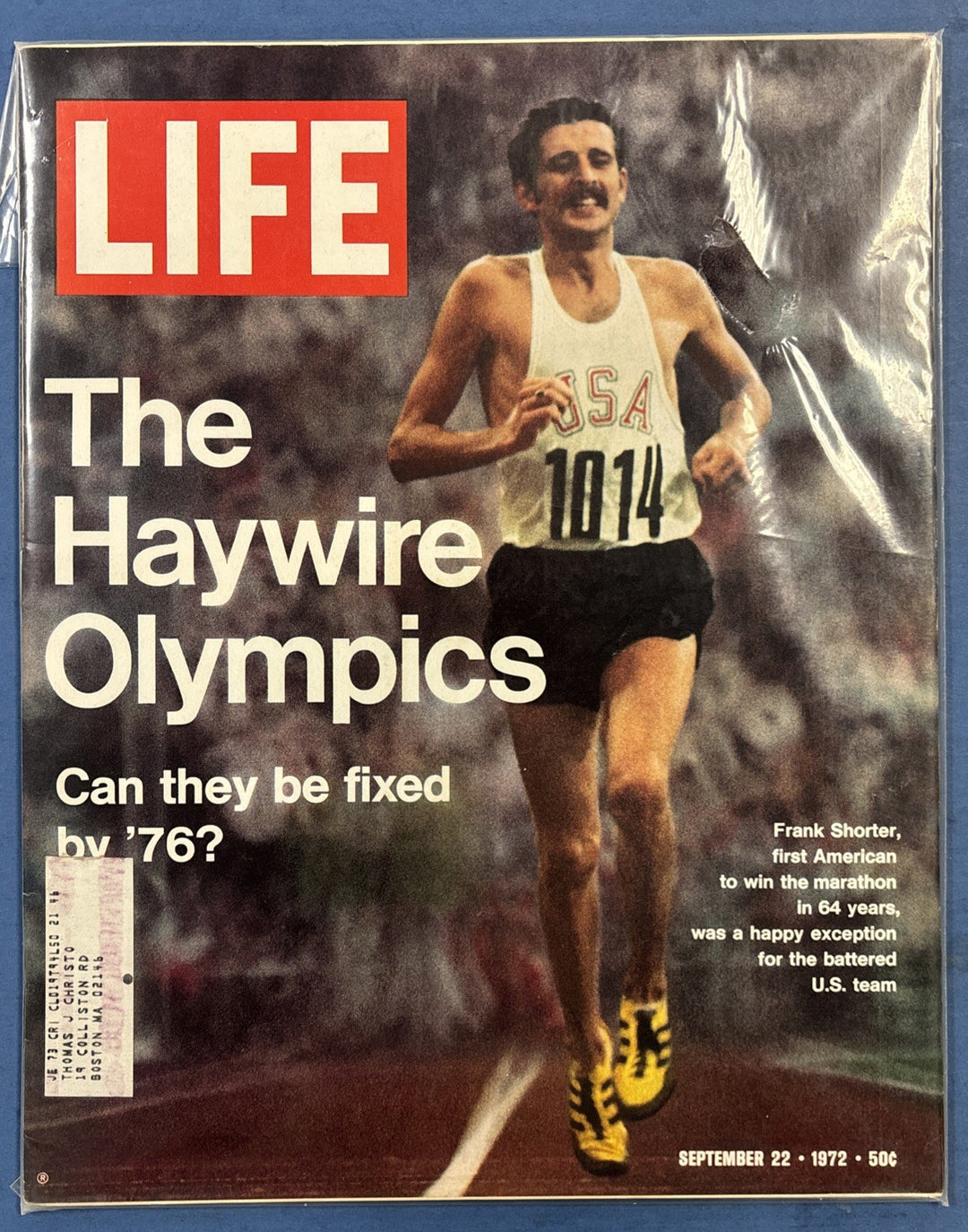 Life Magazine The Haywire Olympics Frank Shorter September 22 1972