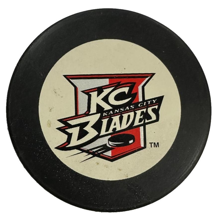 Vintage Kansas City Blades Official Hockey Puck IHL