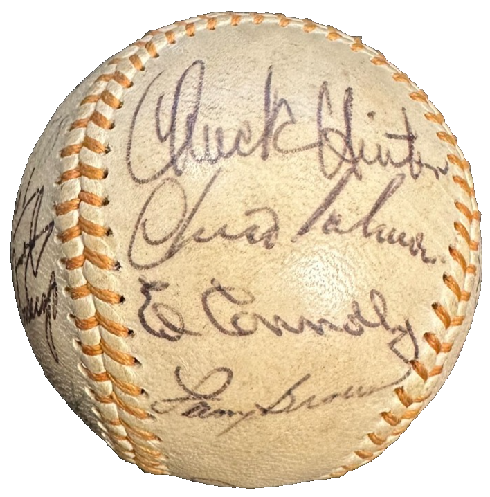 1967 Cleveland Indians Team Autographed Baseball Horton Tiant Maye