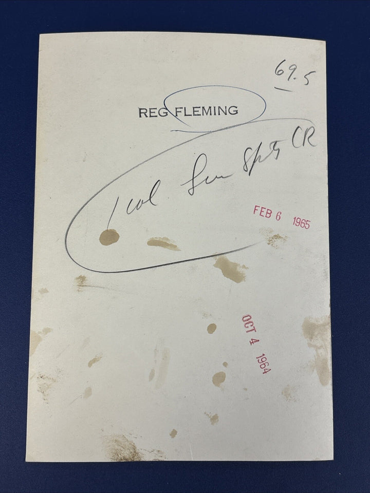 1960’s Reg Fleming Original Boston Bruins Team Photo 5x7