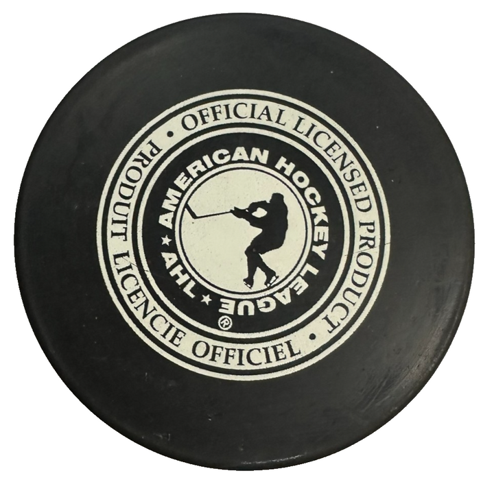 Vintage Saint John Flames Official Hockey Puck AHL