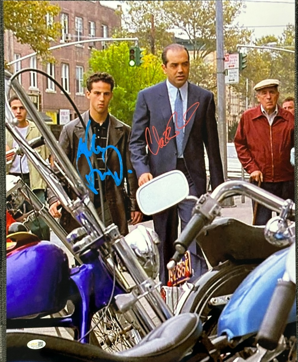 Chazz Palminteri & Lillo Brancato Autographed 16x20 A Bronx Tale Photo JSA