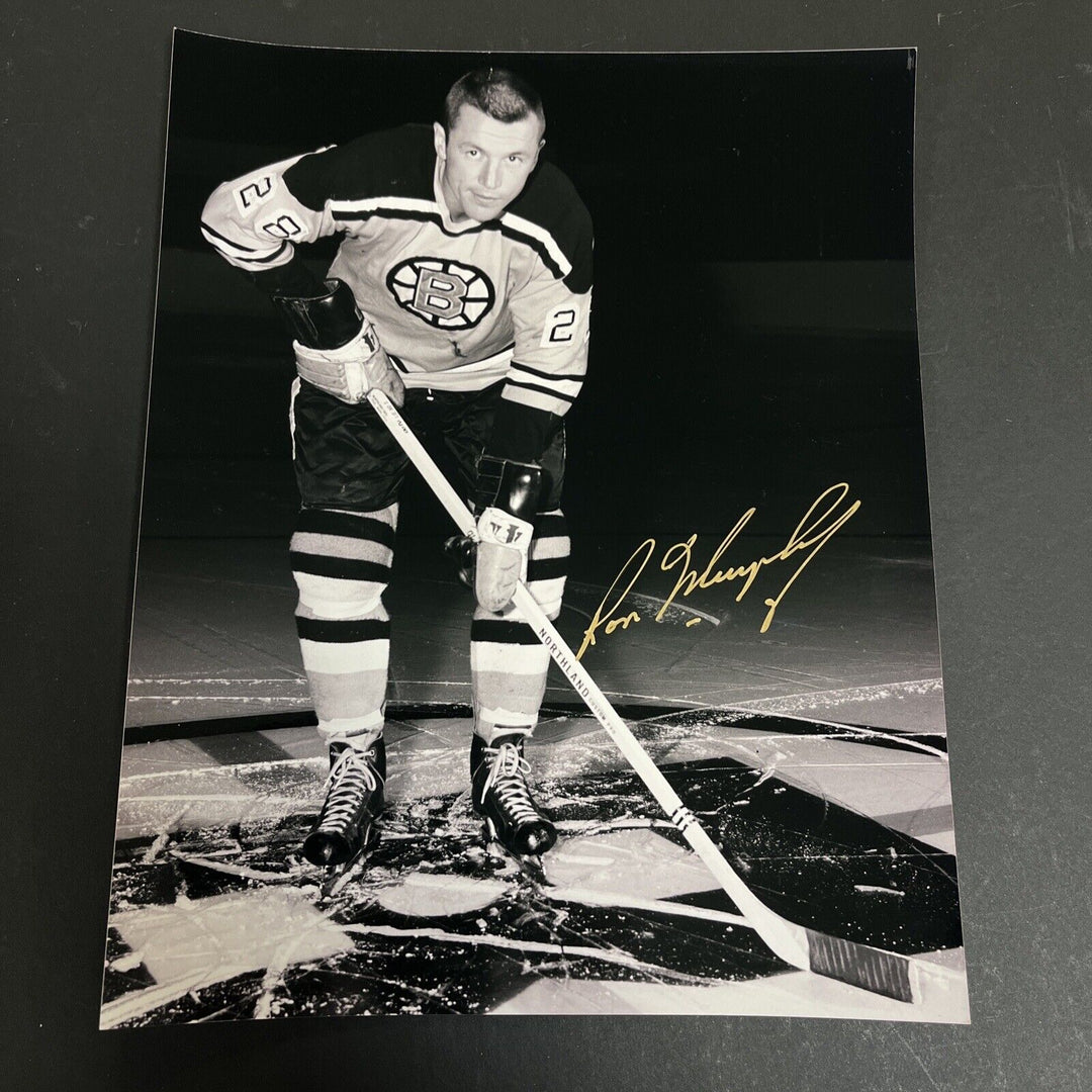 Ron Murphy Signed 8x10 Boston Bruins Sportsworld