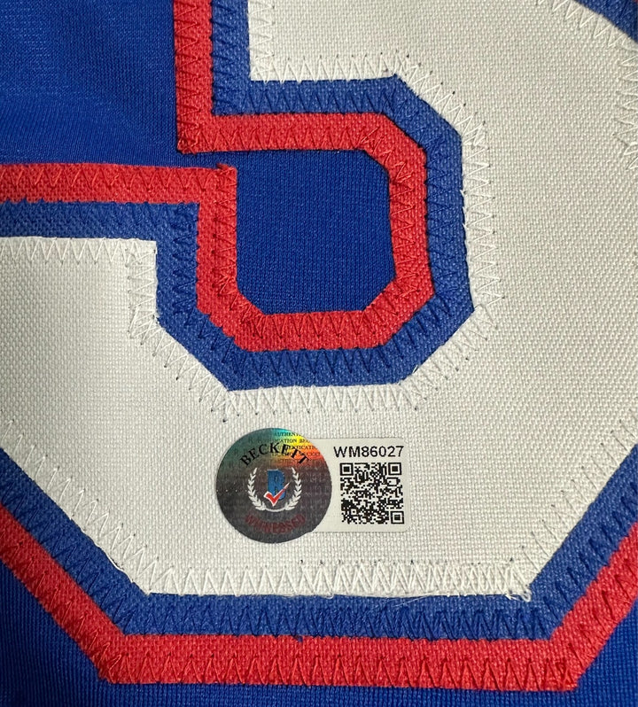 Dane Dunning Autographed Texas Rangers Replica Jersey BAS