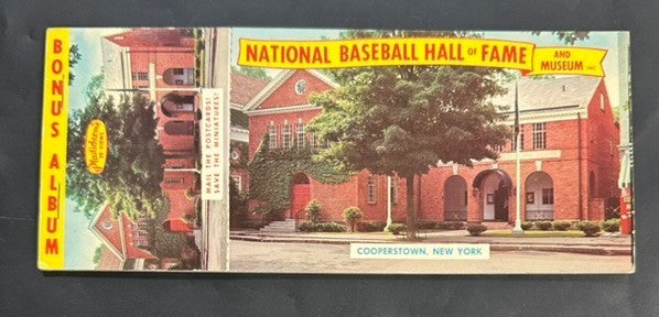 Vintage 1960's National Baseball Hall of Fame Postcard Book Cooperstown N.Y.