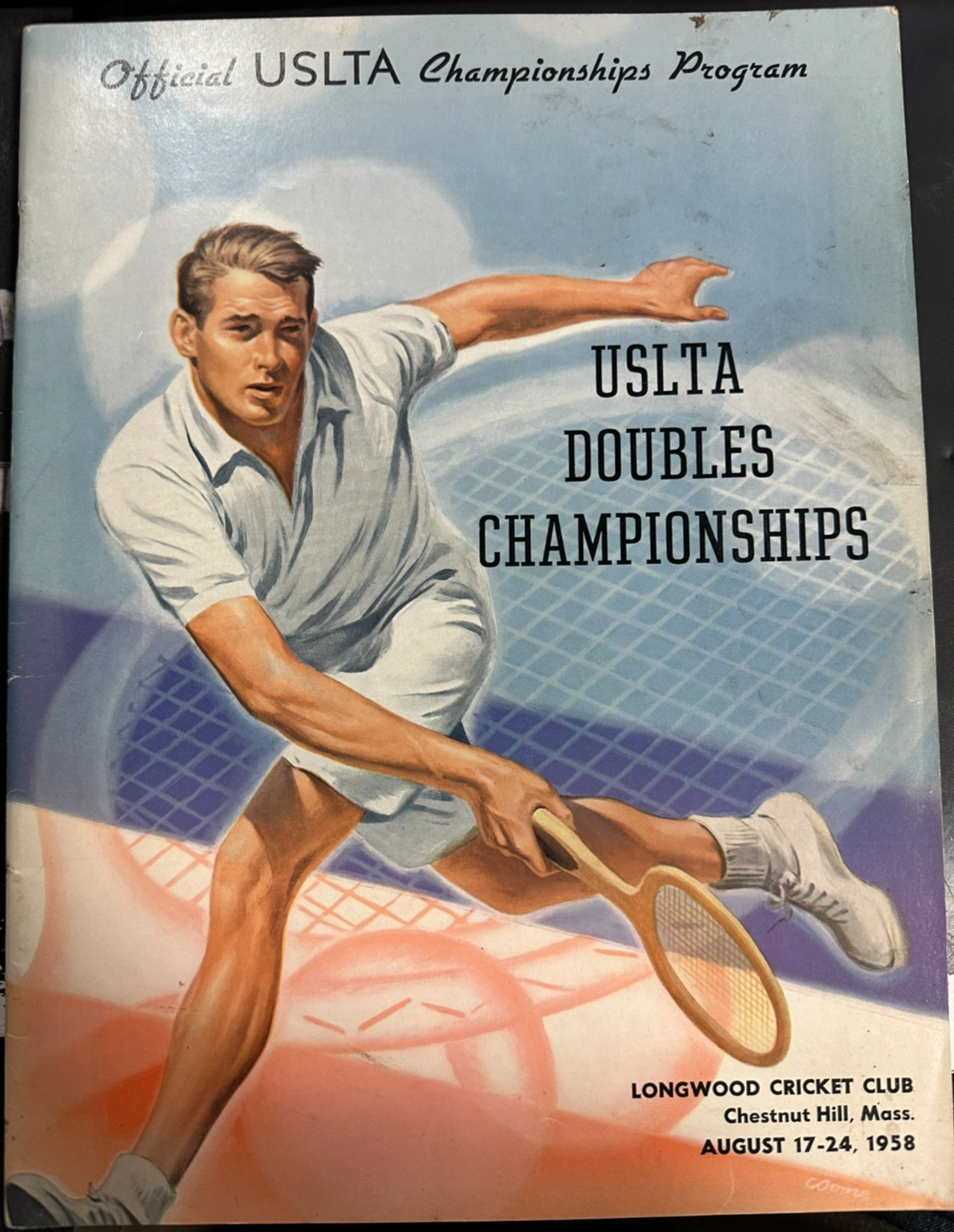 1958 USLTA Tennis National Doubles Championships Program Althea Gibson