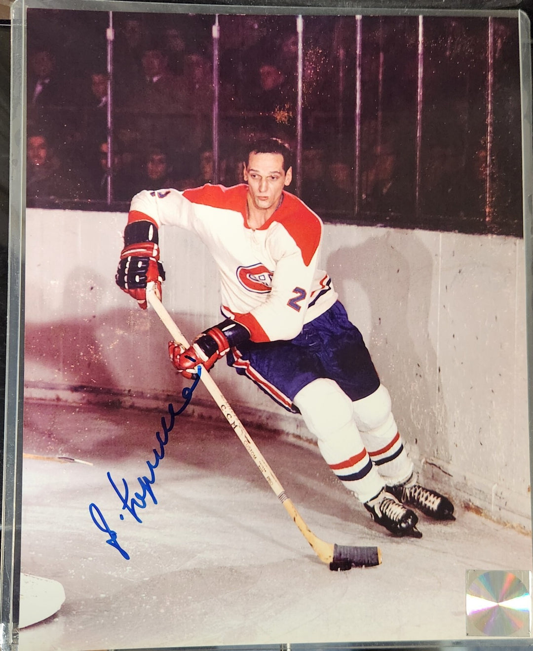 Jacques Laperriere Autographed 8x10 Photo Montreal Canadiens HOF COA
