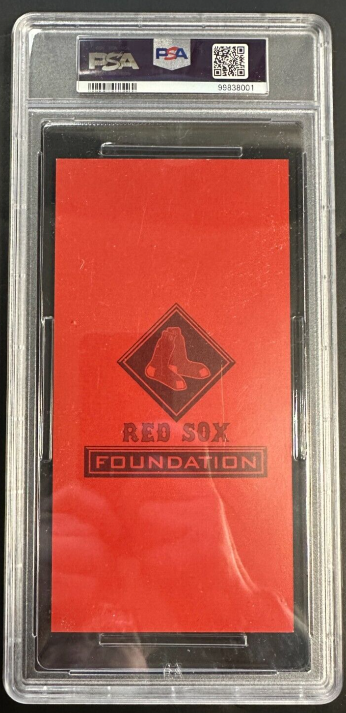 2005 Red Sox Foundation Welcome Home Dinner World Series Champs Full Ticket PSA