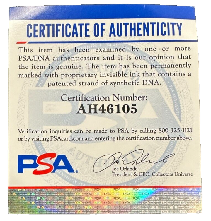 Maurice Richard Autographed Stanley Cup 100th Anniversary Puck PSA