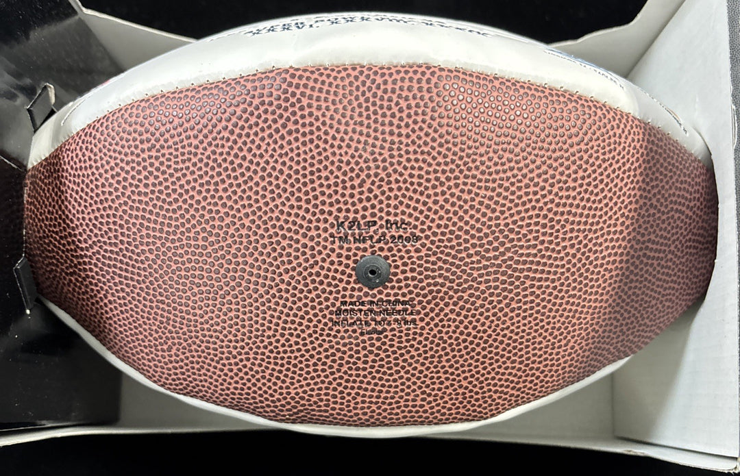 Dan Koppen New England Patriots Autographed White Panel Full Size Football COA