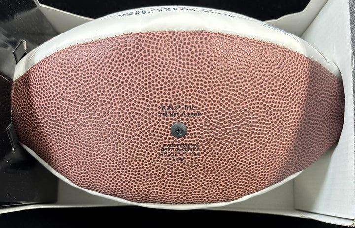 Dan Koppen New England Patriots Autographed White Panel Full Size Football COA