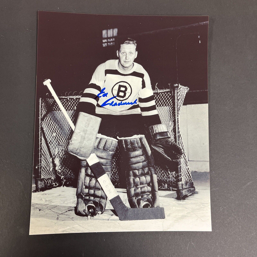 Ed Chadwick Signed 8x10 Boston Bruins Sportsworld