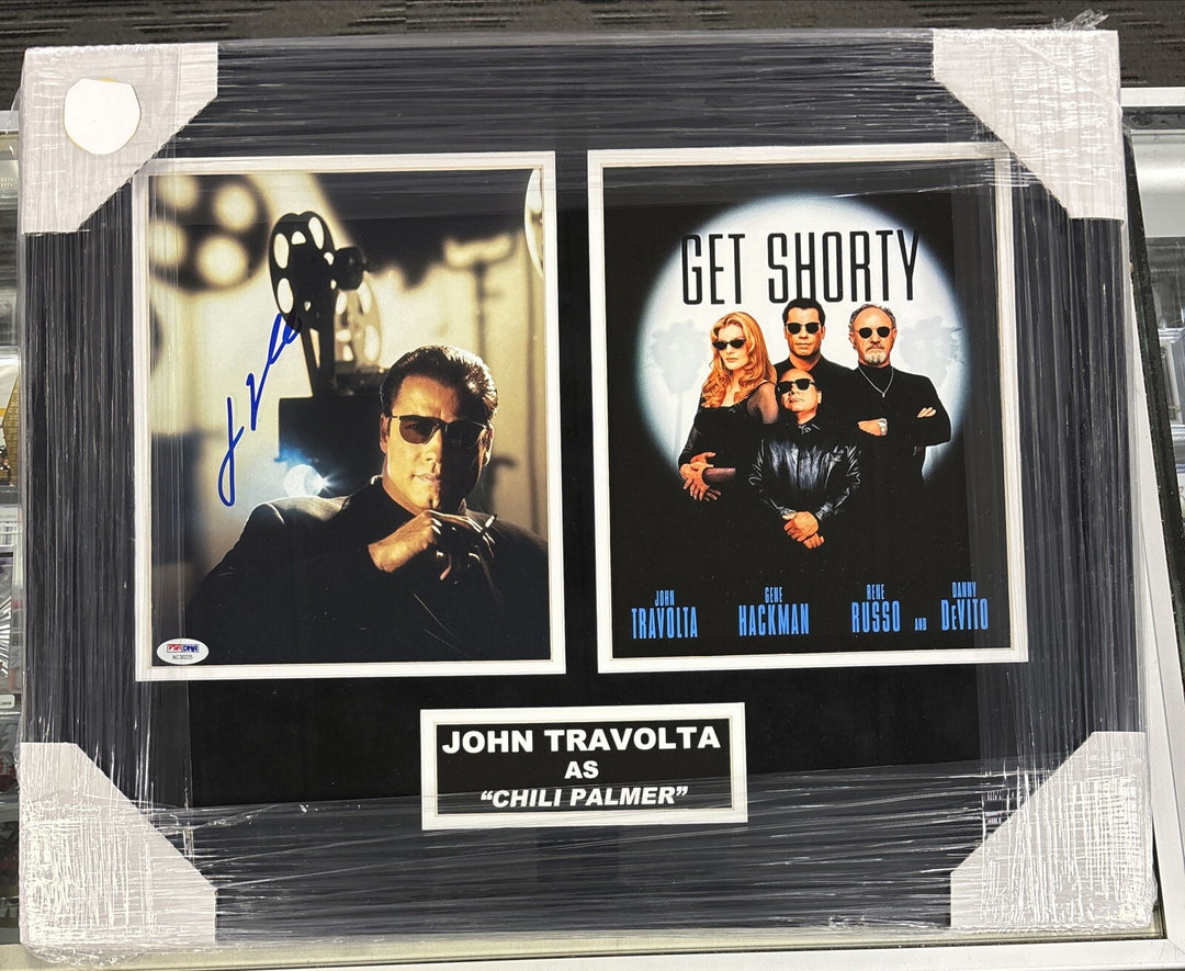 John Travolta Signed Get Shorty 8x10 Photo Framed PSA Certified