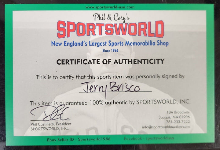 Jerry Brisco Signed 8x10 Photo Wrestling WWE HOF COA