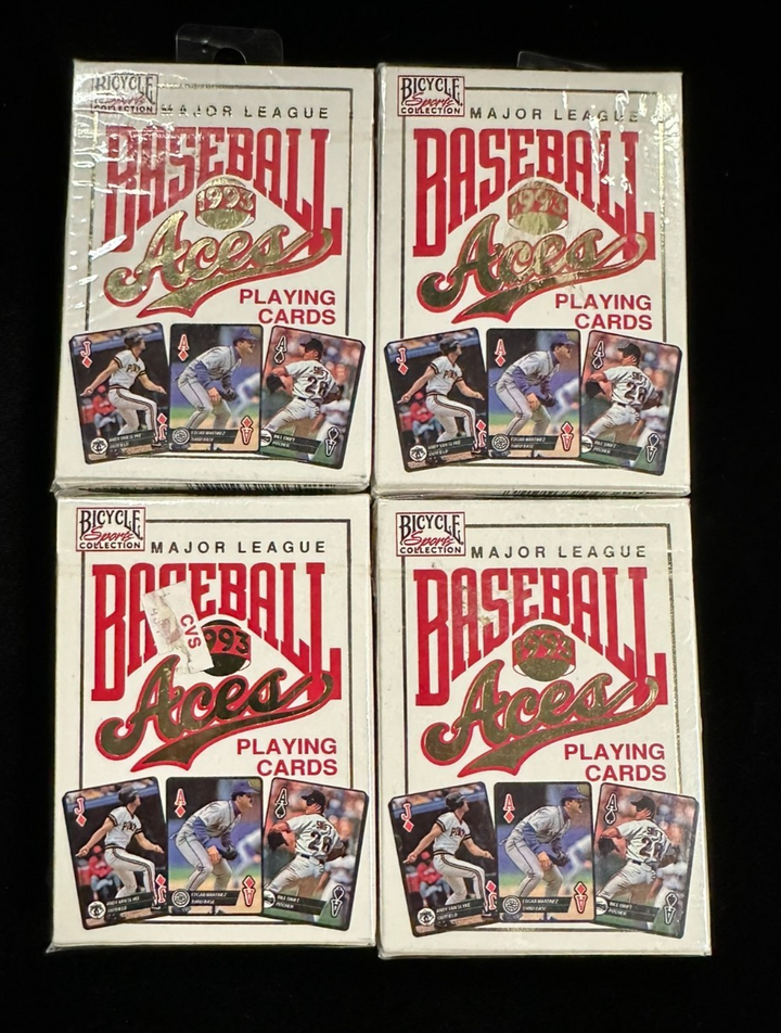 Lot of 4 1993 Bicycle Major League Baseball Aces Sports Playing Cards Sealed
