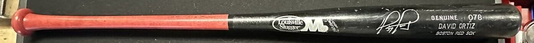 David Ortiz Autographed Game Issued Louisville Slugger M9 Bat HOF Red Sox