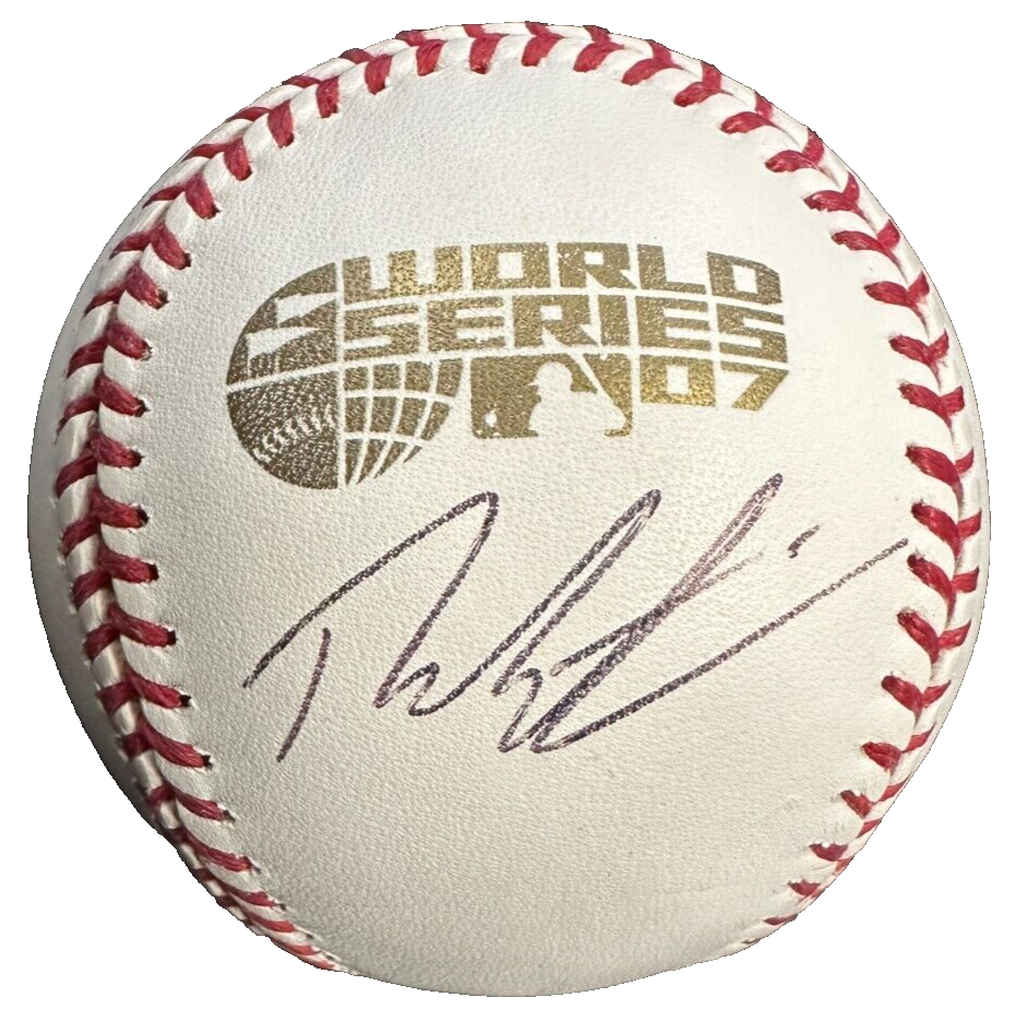 Theo Epstein Autographed 2007 World Series Baseball Boston Red Sox