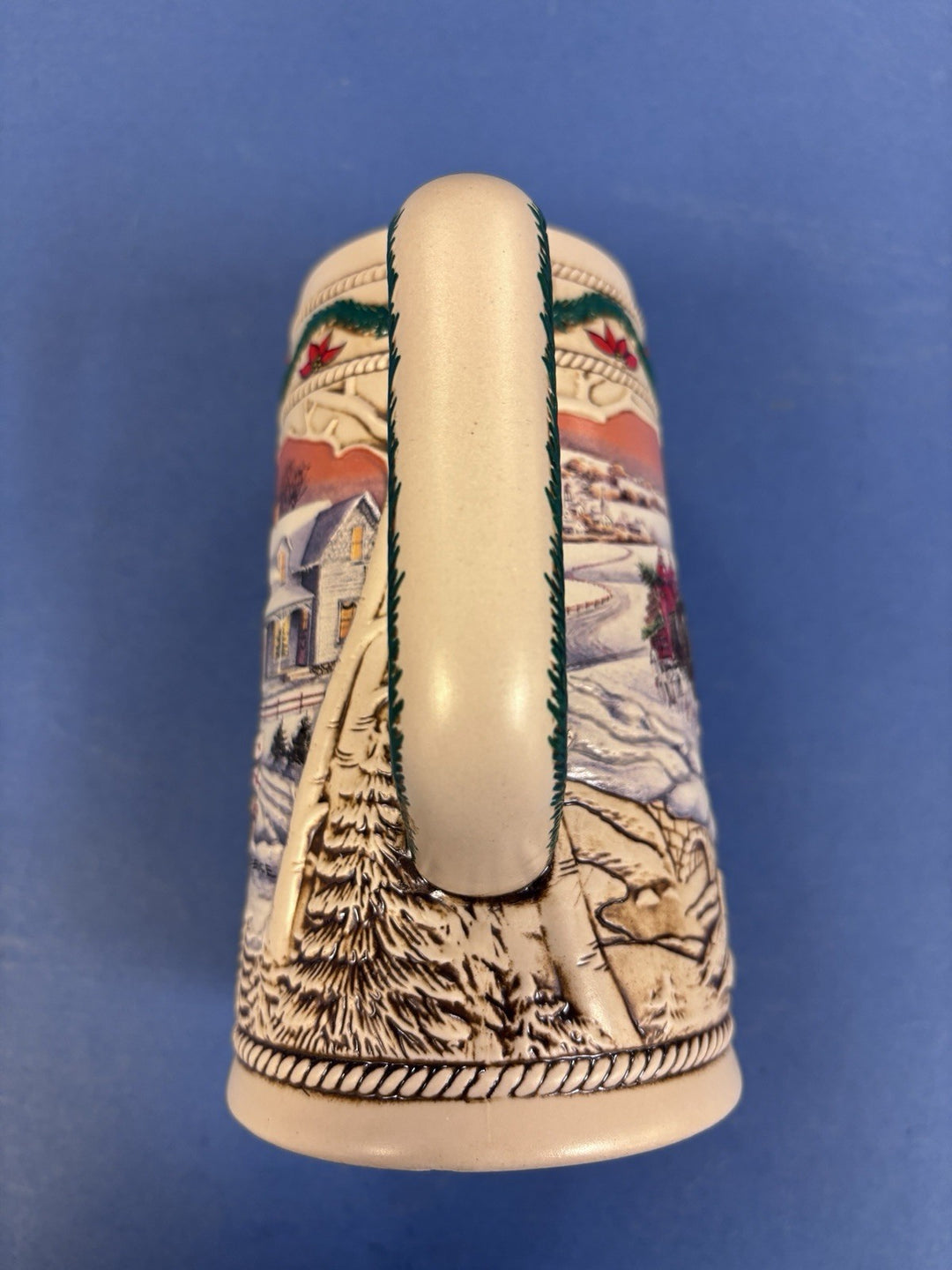 1996 Budweiser Holiday Christmas Stein Mug Collector Series