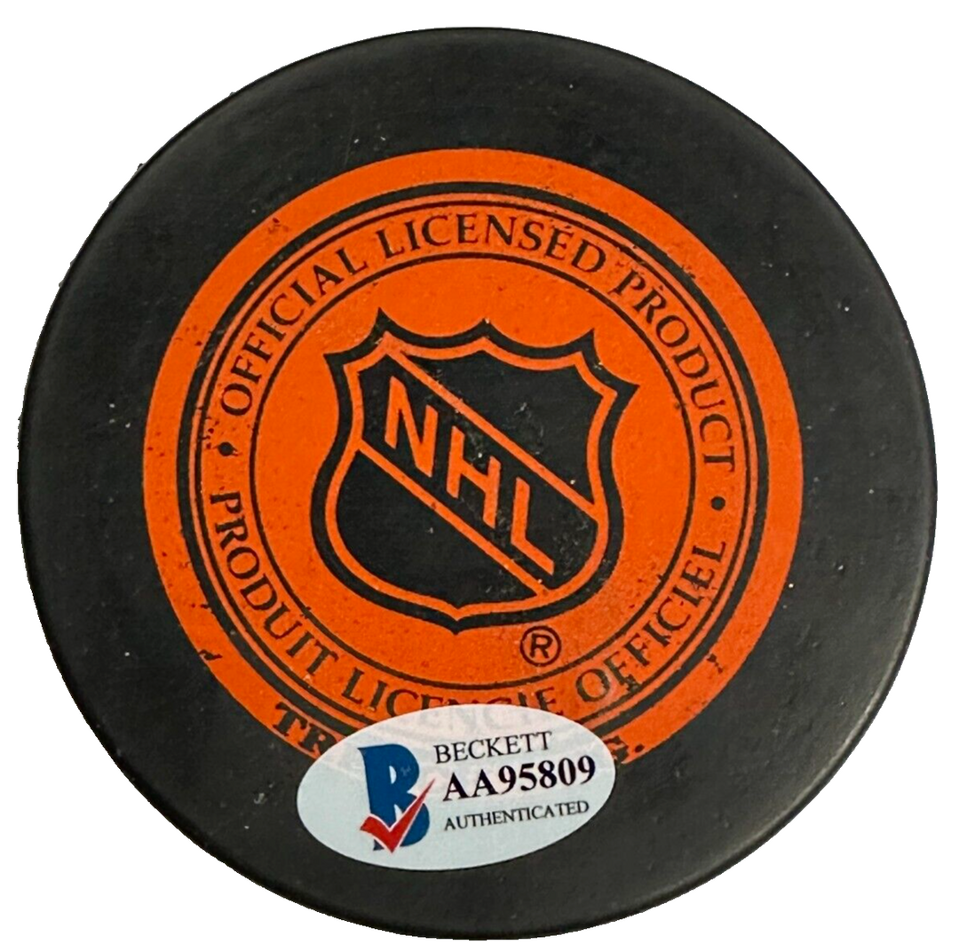 Bryan Smolinski Autographed Boston Bruins Hockey Puck BAS
