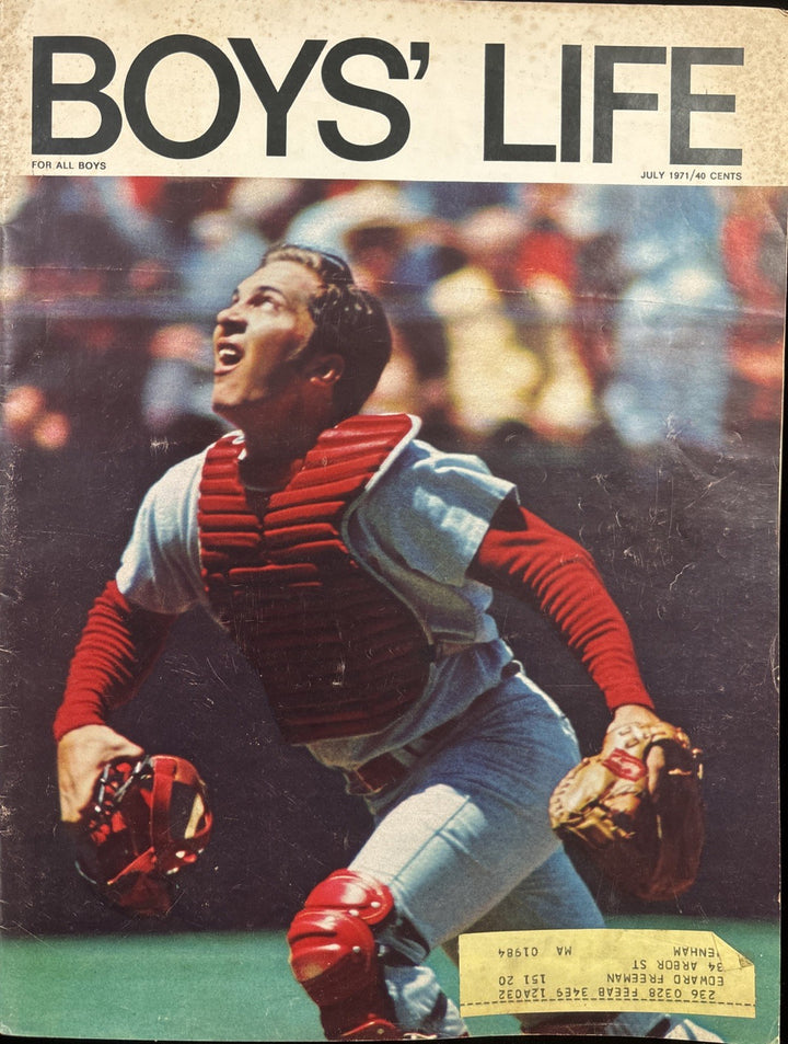 July 1971 Boys Life Magazine Johnny Bench Cincinnati Reds Baseball