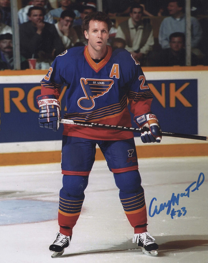 Craig MacTavish Autographed St. Louis Blues 8x10 Photo NHL