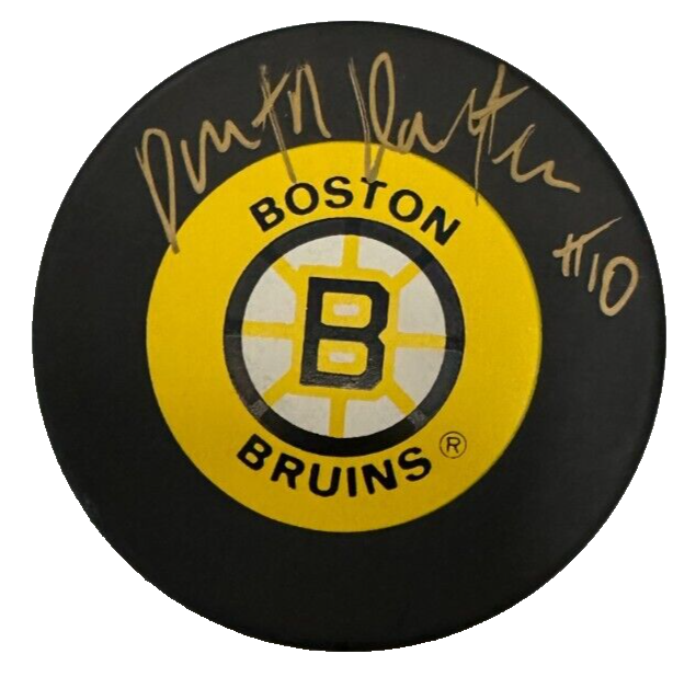 Dmitri Kvartalnov Autographed Boston Bruins Hockey Puck NHL