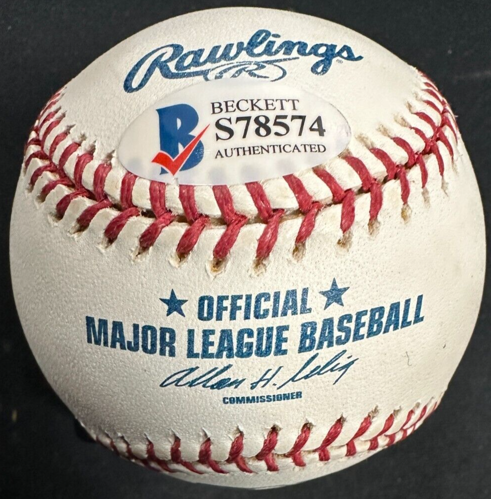 Frank Bauman Autographed Official Major League Baseball BAS