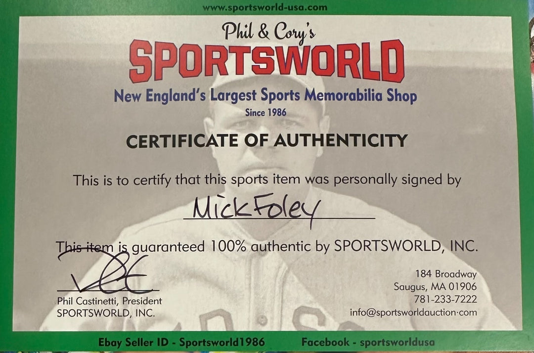 Mick Foley Autographed January 2001 Issue of WWE Raw Wrestling Magazine
