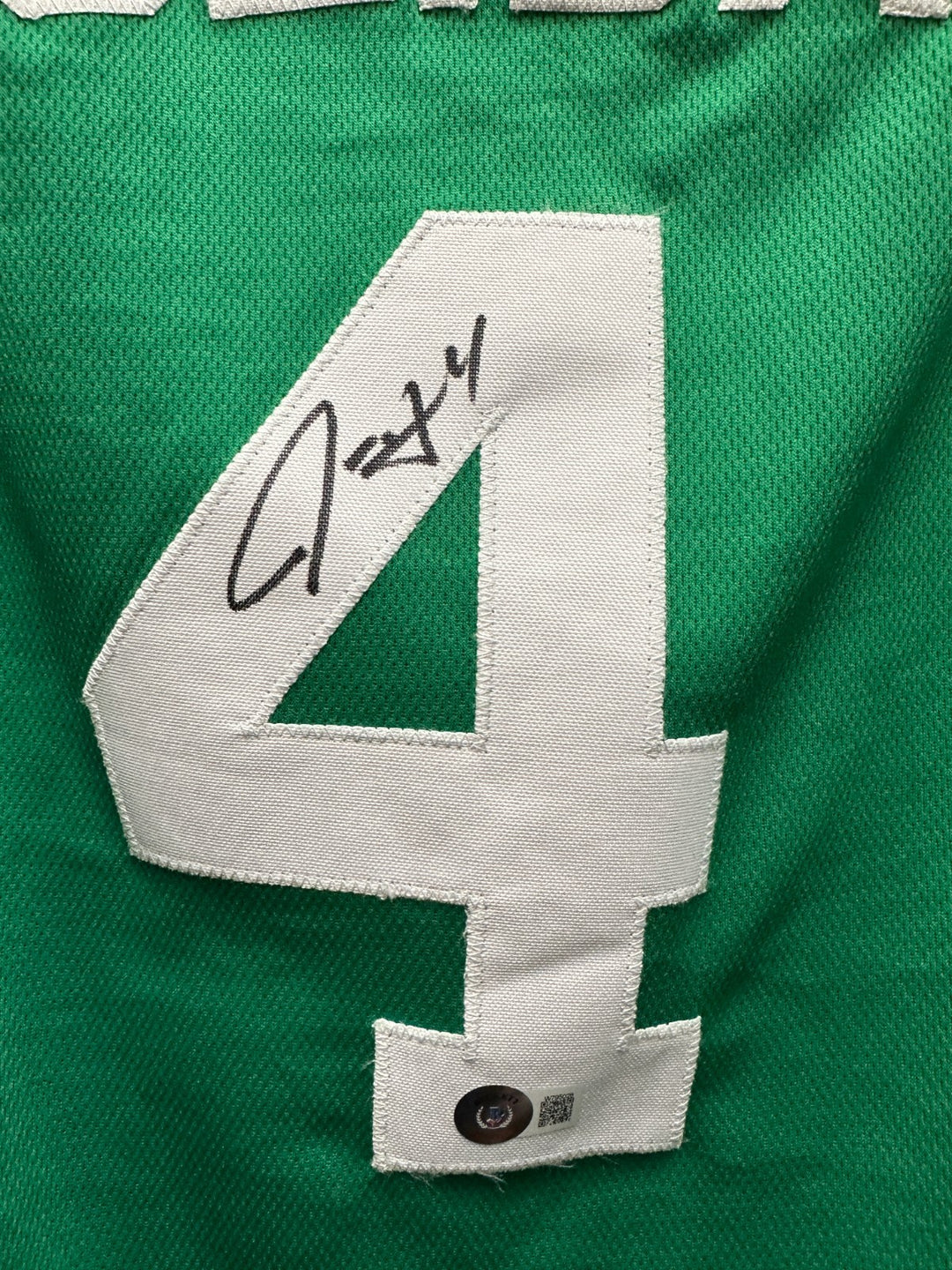 Jrue Holiday Autographed Boston Celtics Custom Road Jersey BAS
