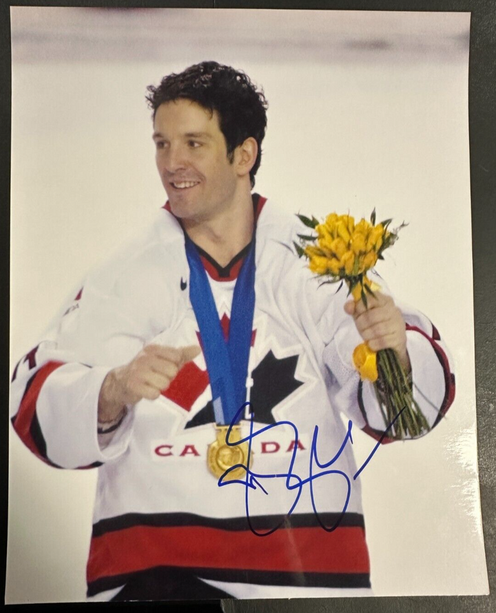 Brendan Shanahan Autographed Team Canada Gold Medal Photo