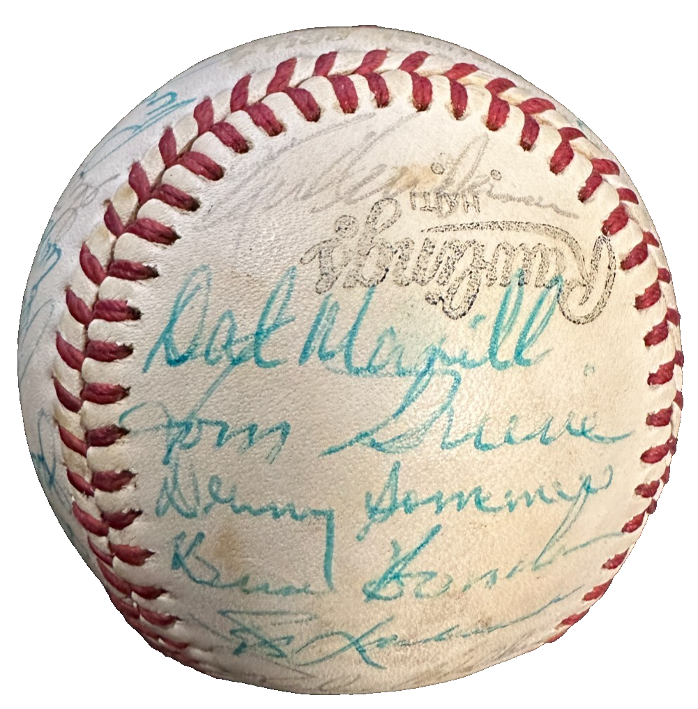 1978 New York Mets Team Autographed Baseball Mays Torre Koosman BAS