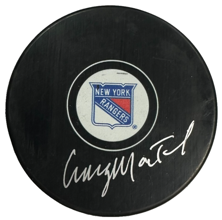 Craig MacTavish Autographed New York Rangers Hockey Puck NHL