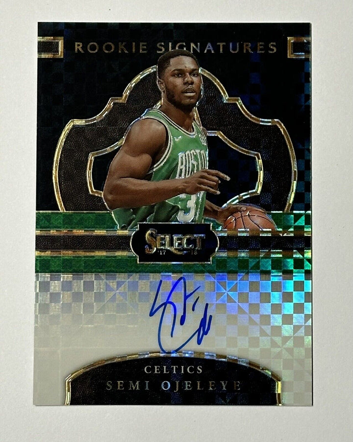 2017-18 Panini Select Semi Ojeleye Black 1/1 Rookie Auto