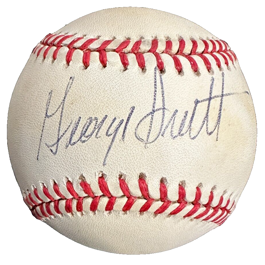 George Scott Autographed Official American League Baseball Red Sox