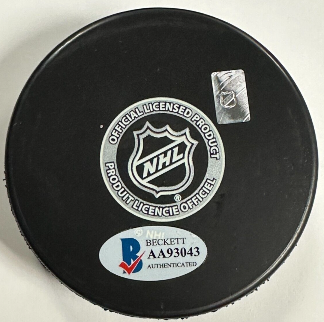 Joe Watson Autographed Boston Bruins Hockey Puck BAS