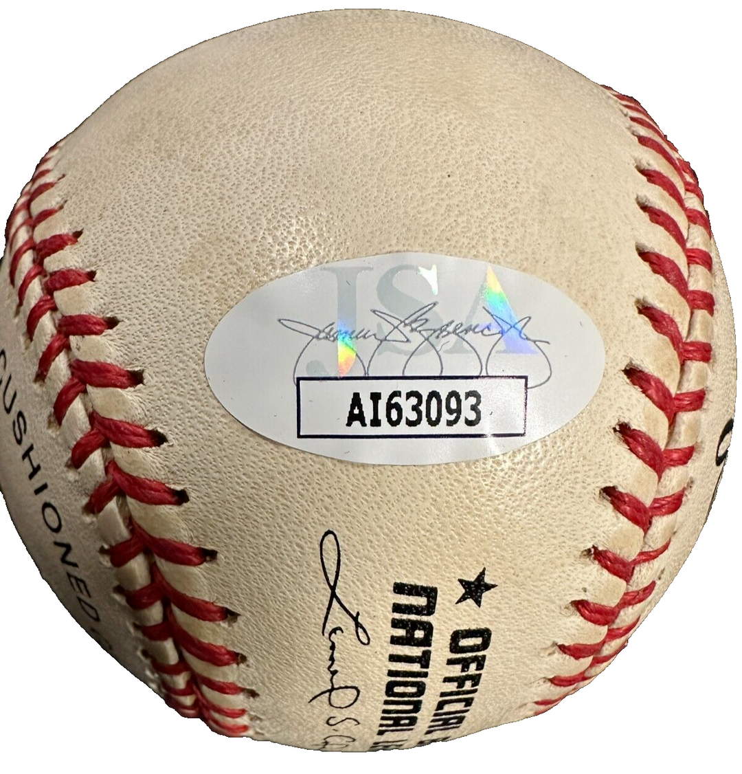 Duke Snider Autographed Leonard Coleman National League Baseball JSA