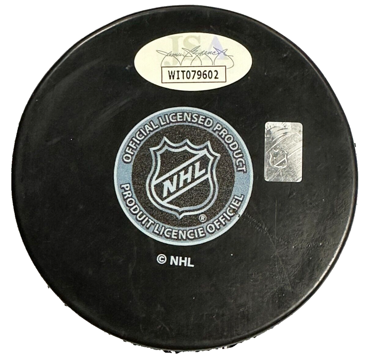 Denis Potvin Autographed New York Islanders Hockey Puck HOF JSA
