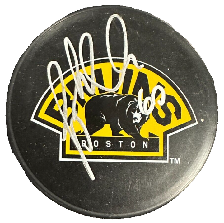 Vladimir Sobotka Autographed Boston Bruins Hockey Puck NHL
