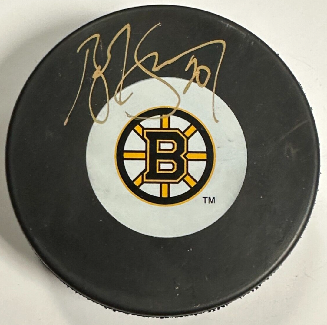 Bob Sweeney Autographed Boston Bruins Hockey Puck BAS