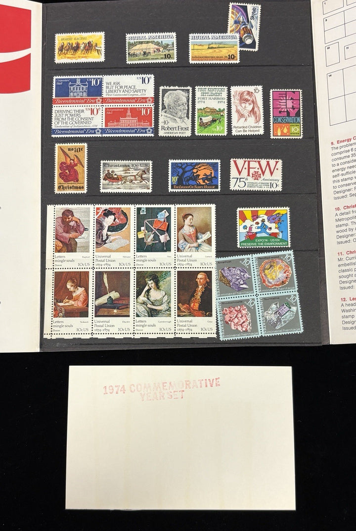 Lot Of 8 US Mint Stamp Sets 1972 Thru 1979 Original Envelopes