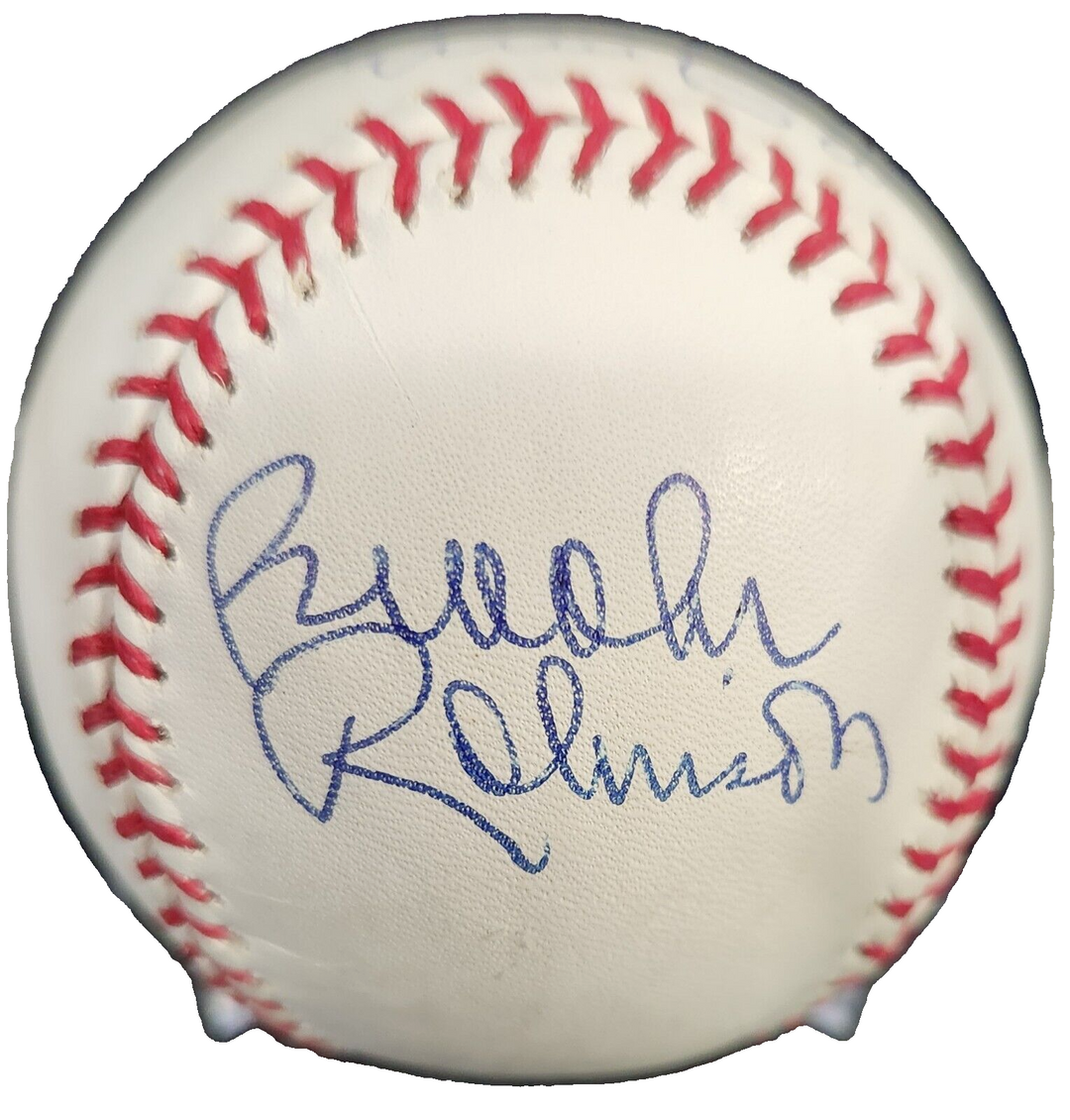 Brooks Robinson Ernie Banks Duke Snider Autographed OML Baseball HOF